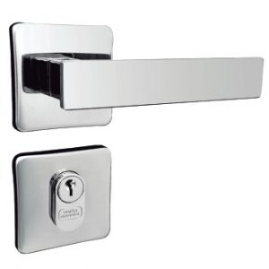 Fechadura Residencial Roseta Quadrada Linha Topázio